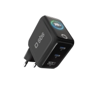 SBS GaN USB 2x USB-C 70W Czarny