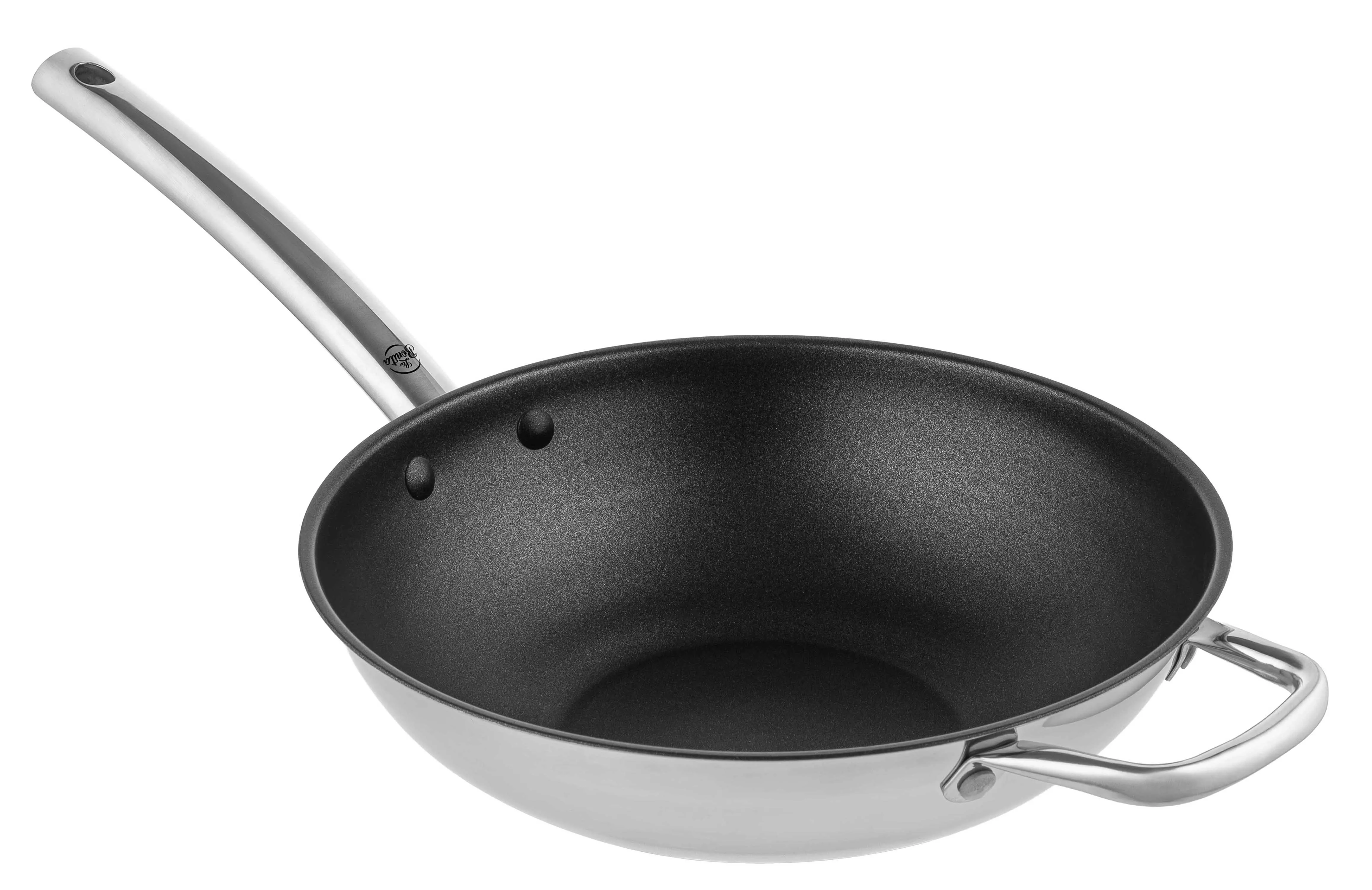 Patelnia La Bonita Wok LB28PW004 28cm ze stali nierdzewnej