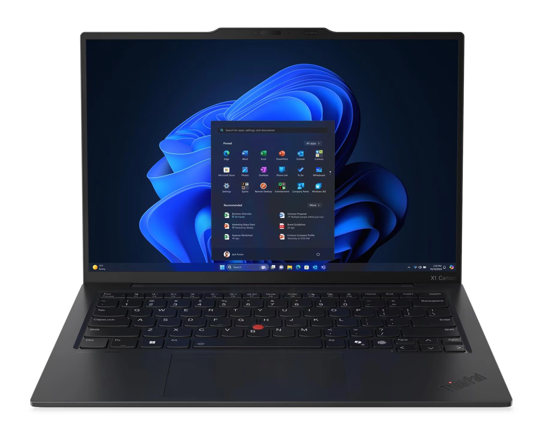 Laptop biznesowy Lenovo ThinkPad X1 Carbon Gen 13 Aura Edition 14" Ultra 5 225U 16GB RAM 512GB Dysk SSD Win11 Pro Czarny Funkcje AI