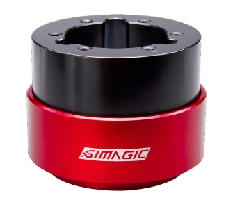 Adapter Simagic Quick Release 50 Szybkozłącza do kierownicy Aluminiowa Czarno-czerwony