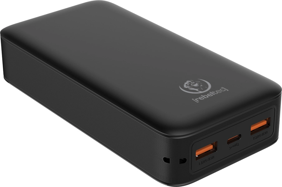 Powerbank Rebeltec P20 LCD PD LAMP 20000mAh 22,5W Czarny