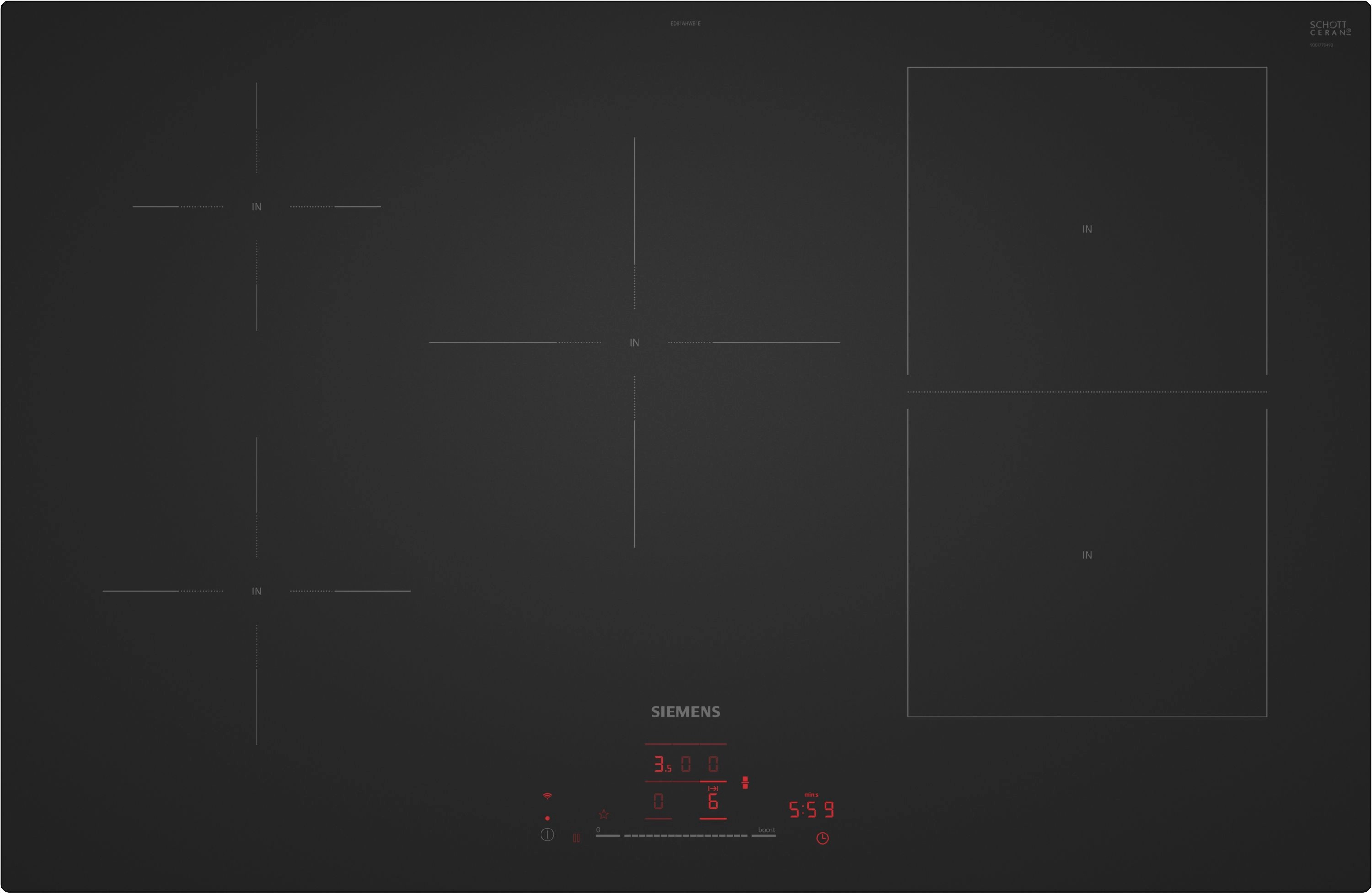 Płyta indukcyjna Siemens iQ500 ED81AHWB1E 80,2cm Matt Edition