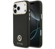 Guess Grained Strass Logo MagSafe do iPhone 17 Pro Max czarny