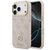 Guess 4G Strass Logo MagSafe do iPhone 17 Pro różowy