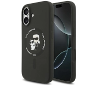 Karl Lagerfeld Silicone Karl&Choupette Ring MagSafe do iPhone 17 Czarny