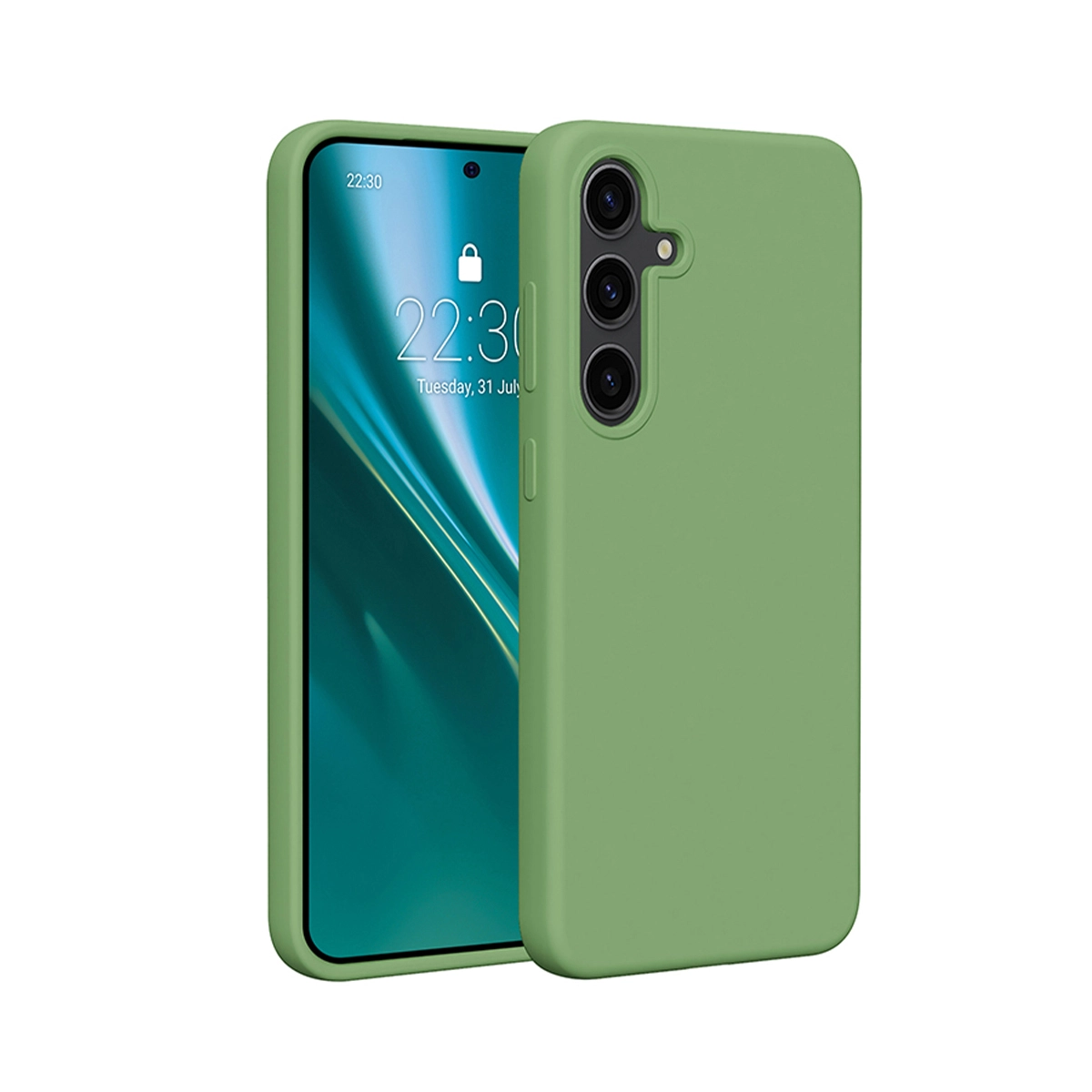 Etui Etteri Silicone Case Galaxy S24 Zielony