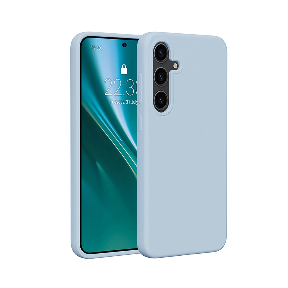 Etui Etteri Silicone Case Galaxy S24 Plus Niebieski