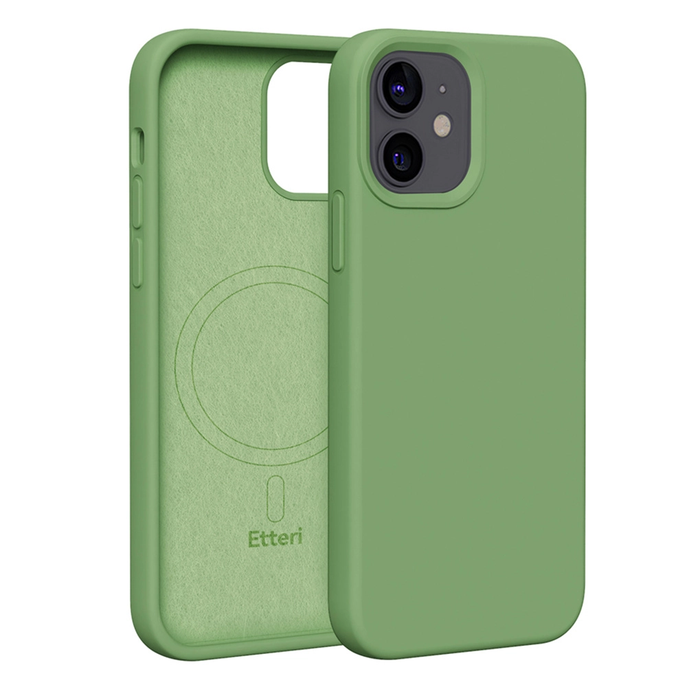 Etui Etteri Silicone Case do iPhone 12 Zielony
