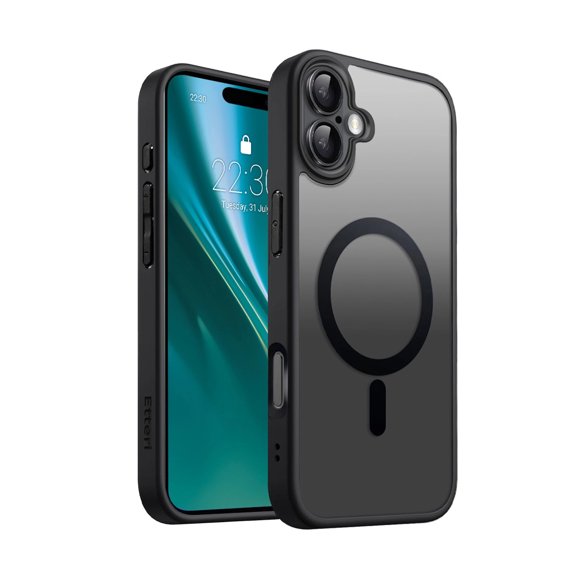 Etui Etteri Matt Mag do iPhone 16 Plus Czarny