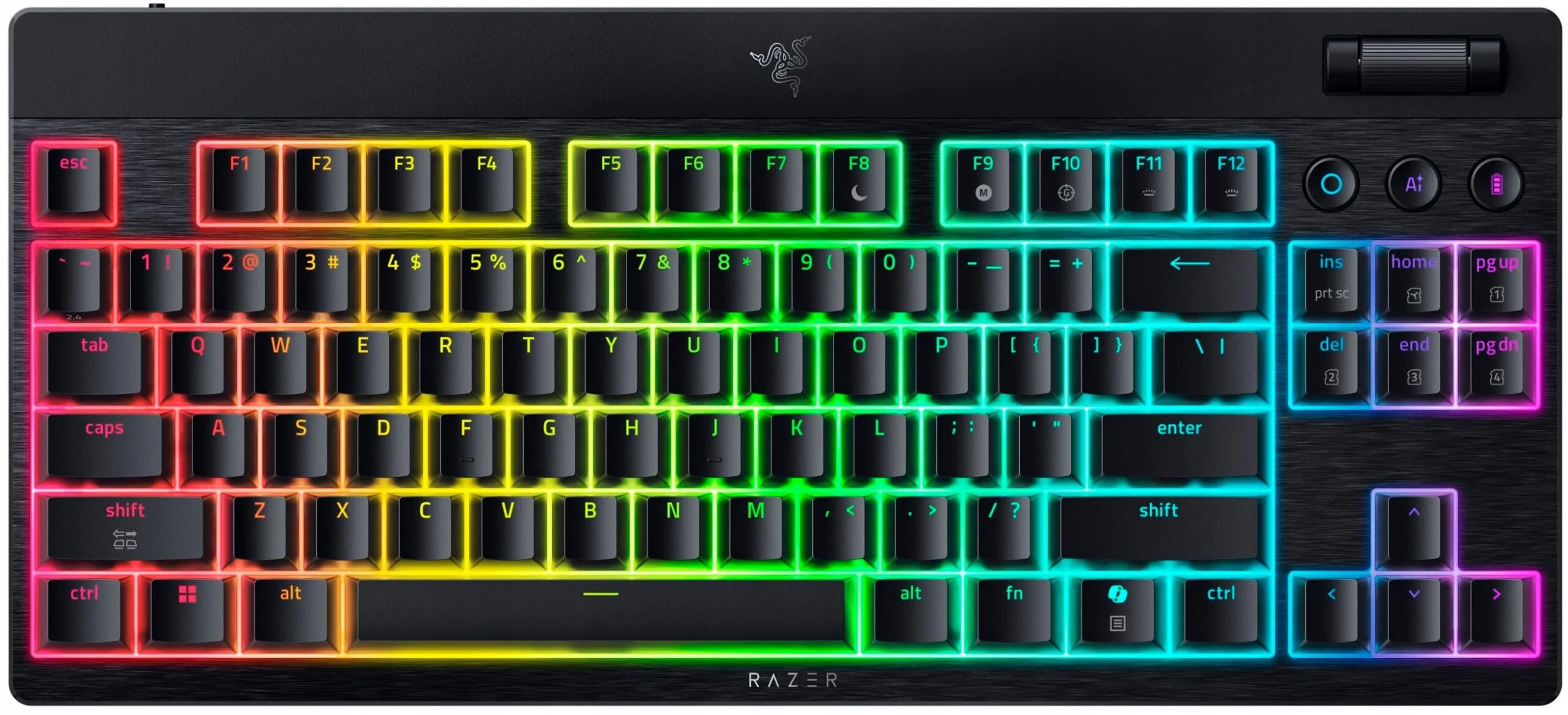 Klawiatura mechaniczna Razer BlackWidow V4 Low-Profile Orange Switch Czarny