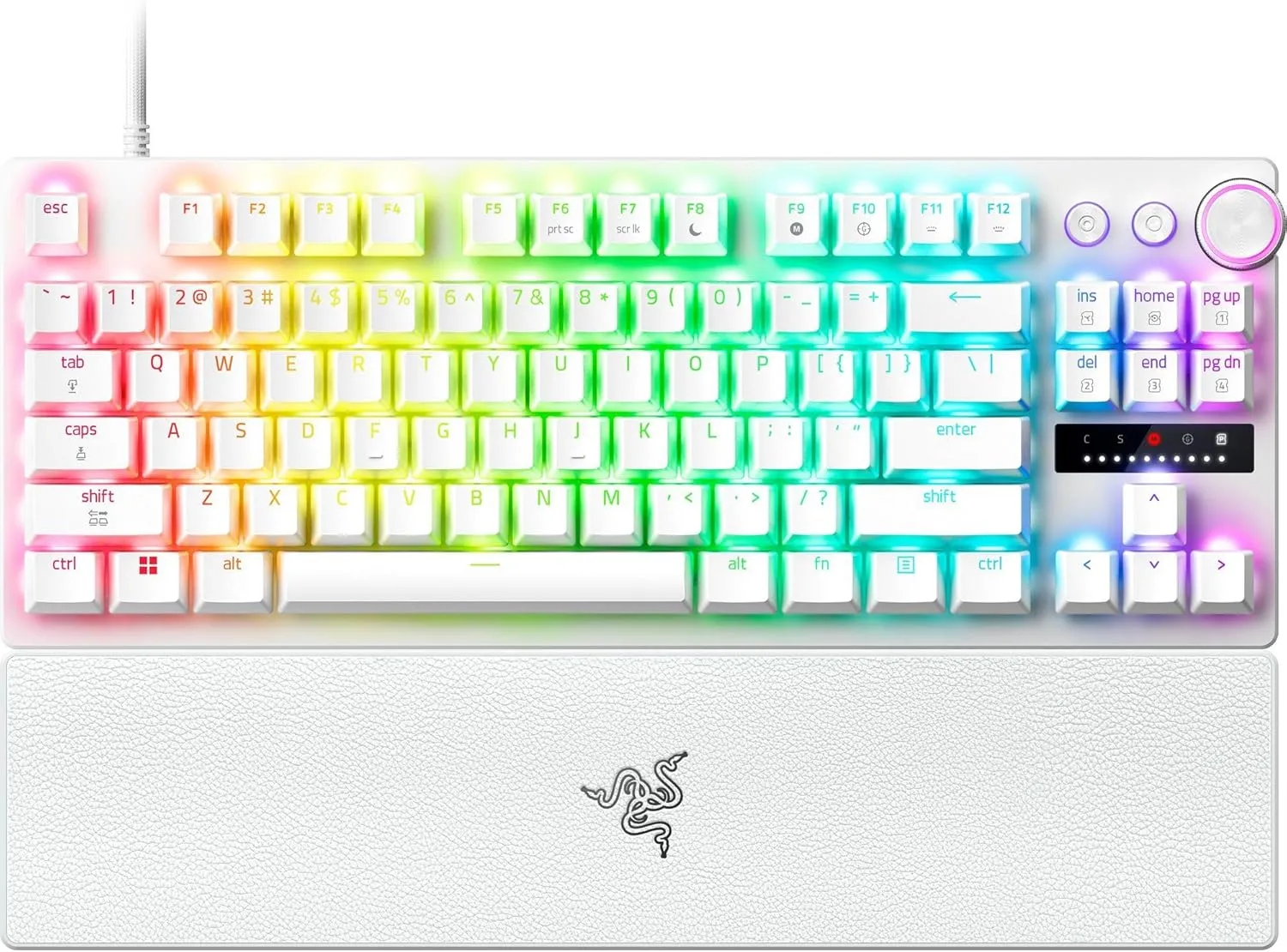 Klawiatura opto-mechaniczna Razer Huntsman V3 Pro Tenkeyless 8KHz Analog Optical Switch Gen-2 Biały