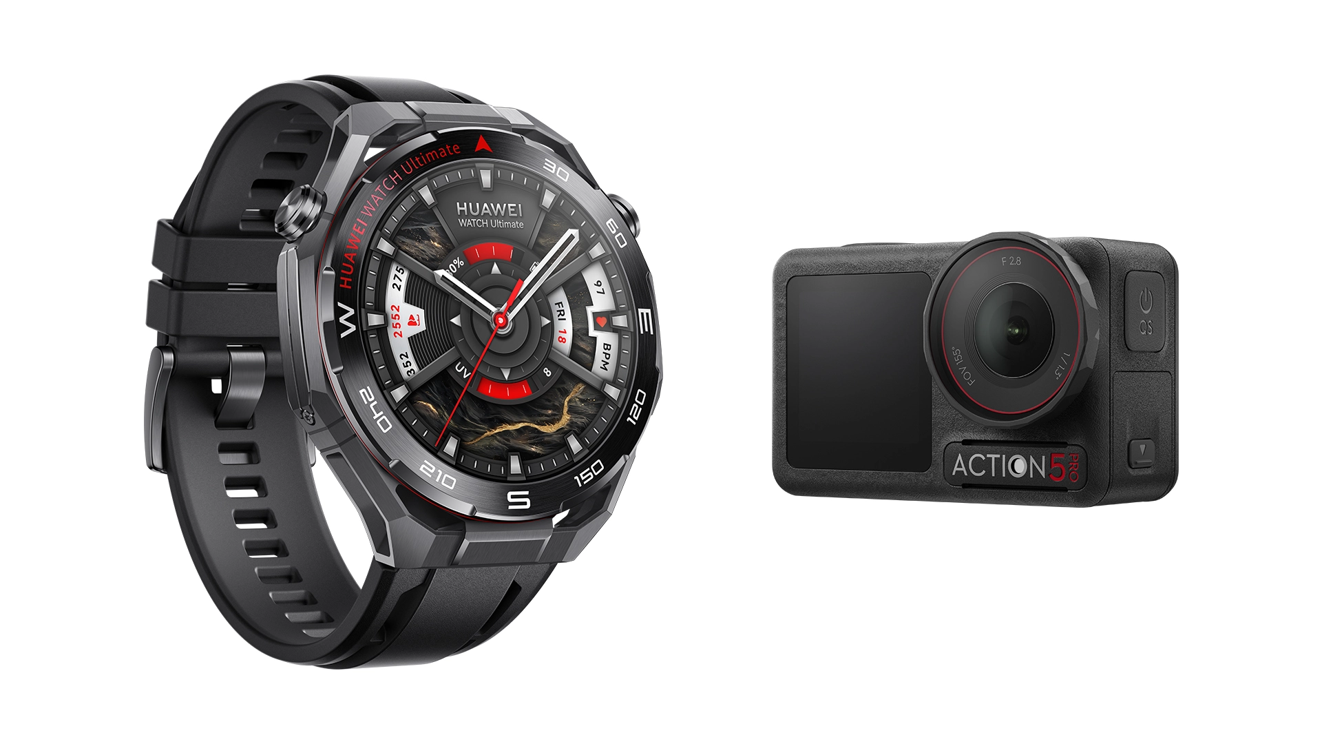 Smartwatch Huawei Watch Ultimate 2 Funkcje AI 48mm Czarny + DJI Osmo Action 5 Pro