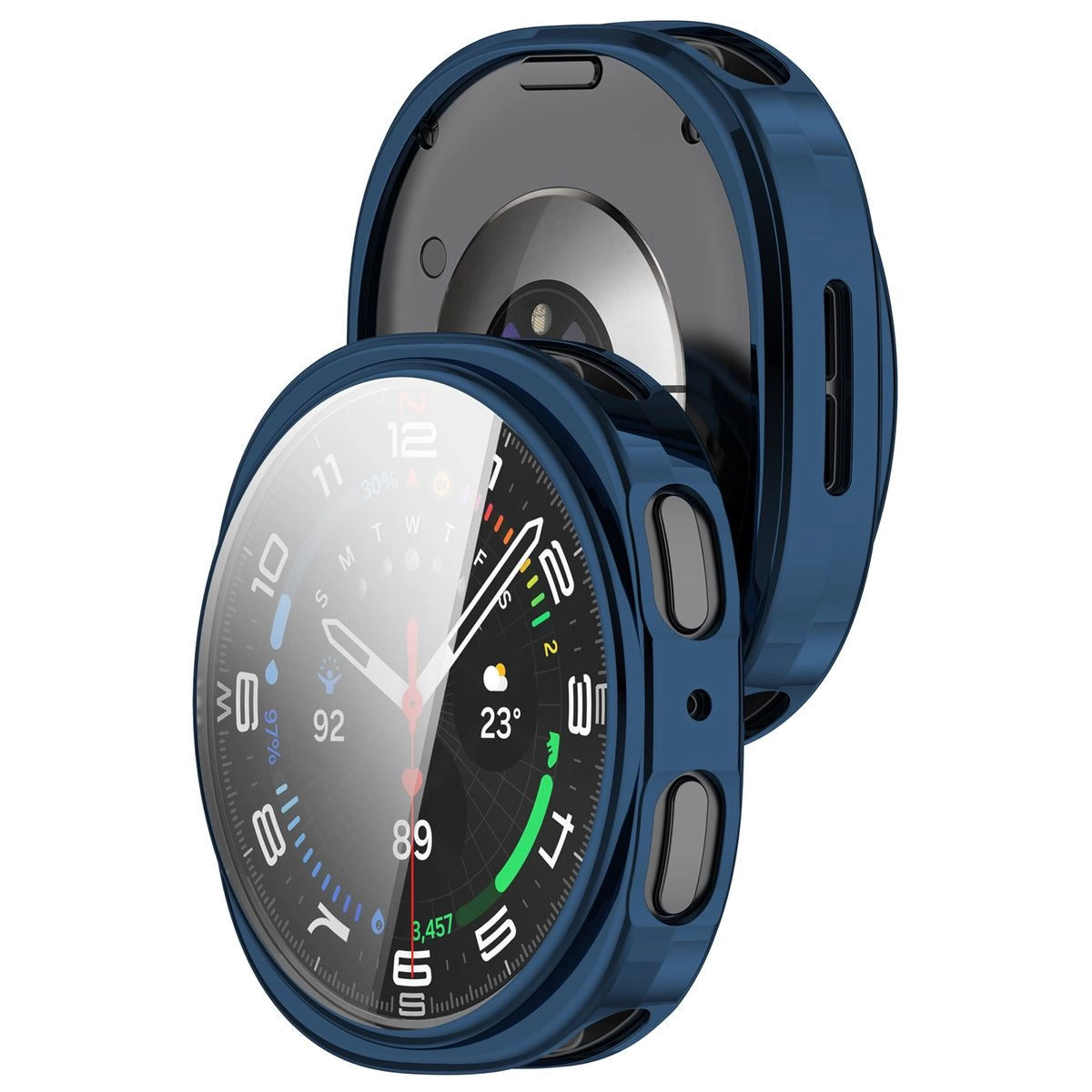 Nakładka na tarczę Bizon Felipe do Samsung Galaxy Watch 8 40 mm niebieski