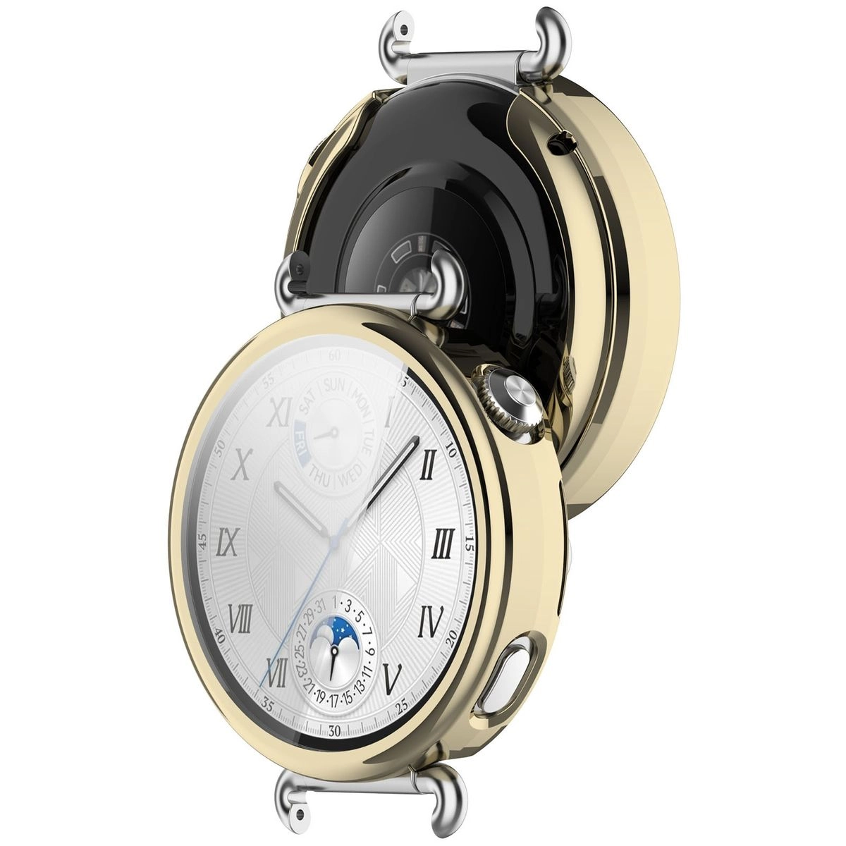 Nakładka na tarczę Bizon Felipe do Huawei Watch GT6 41 mm złoty