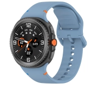 Bizon Strap Watch Silicone G do Samsung Galaxy Watch 8 40 mm / 44 mm / Samsung Galaxy Watch 8 Classic 46 mm niebieski
