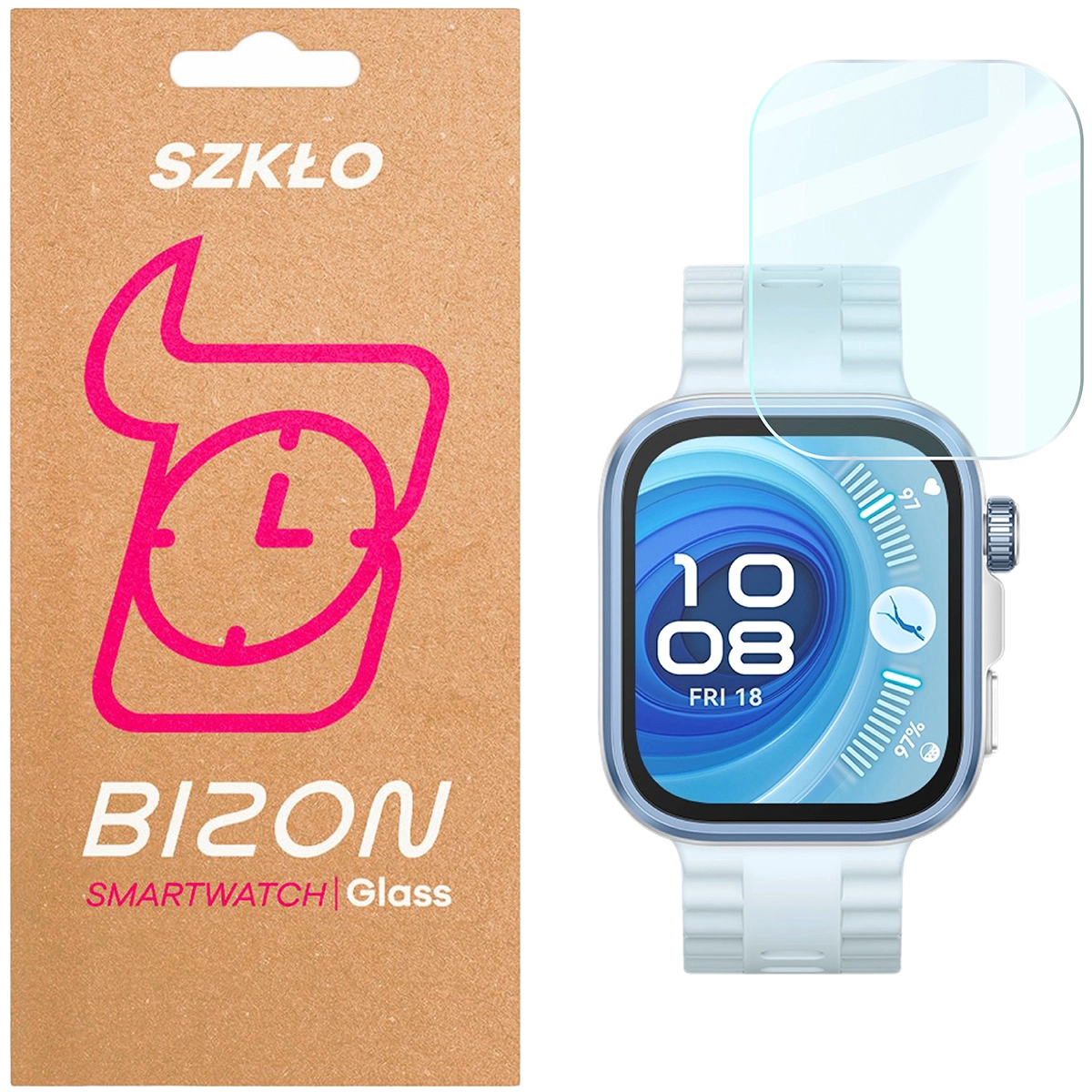 Szkło hartowane Bizon Watch Clear do Huawei Watch Fit 4 Pro