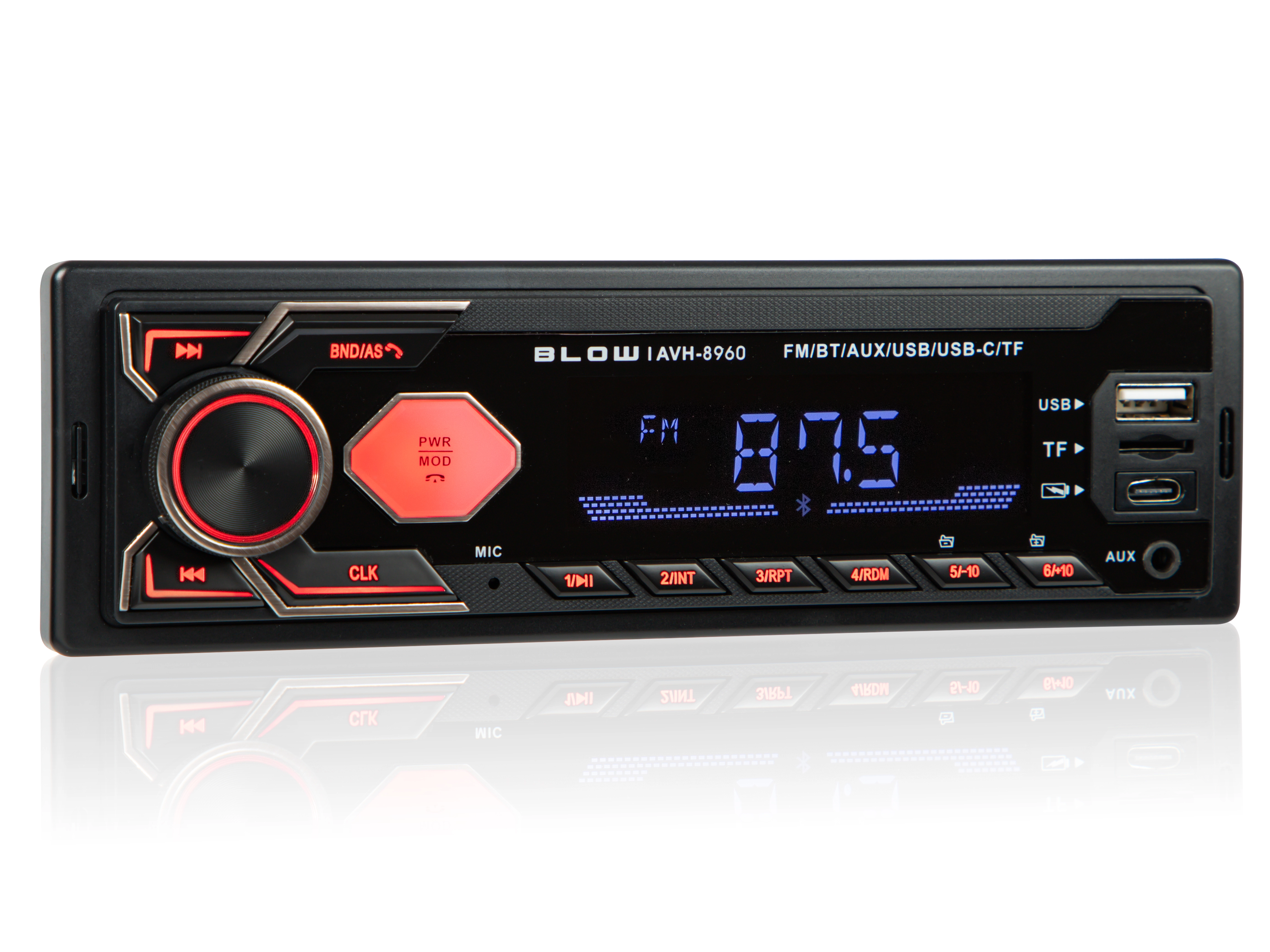 Radioodtwarzacz samochodowy BLOW AVH-8960 z USB/SD 4x 45W Bluetooth