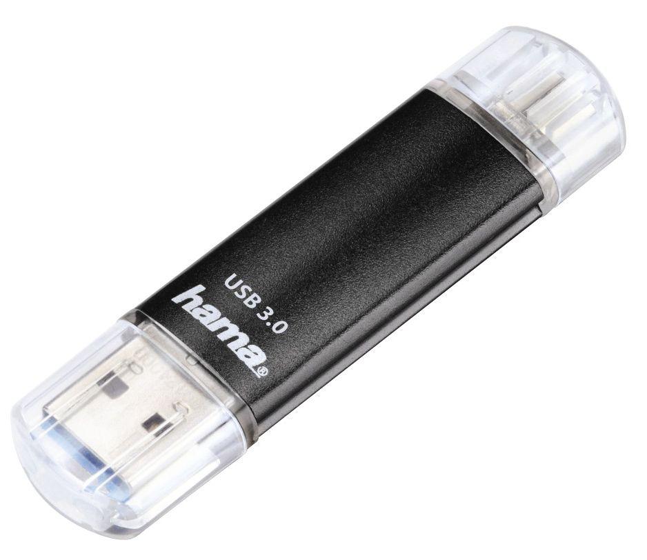 PenDrive Hama OTG Laeta Twin 64GB USB 3.0 / microUSB Czarny