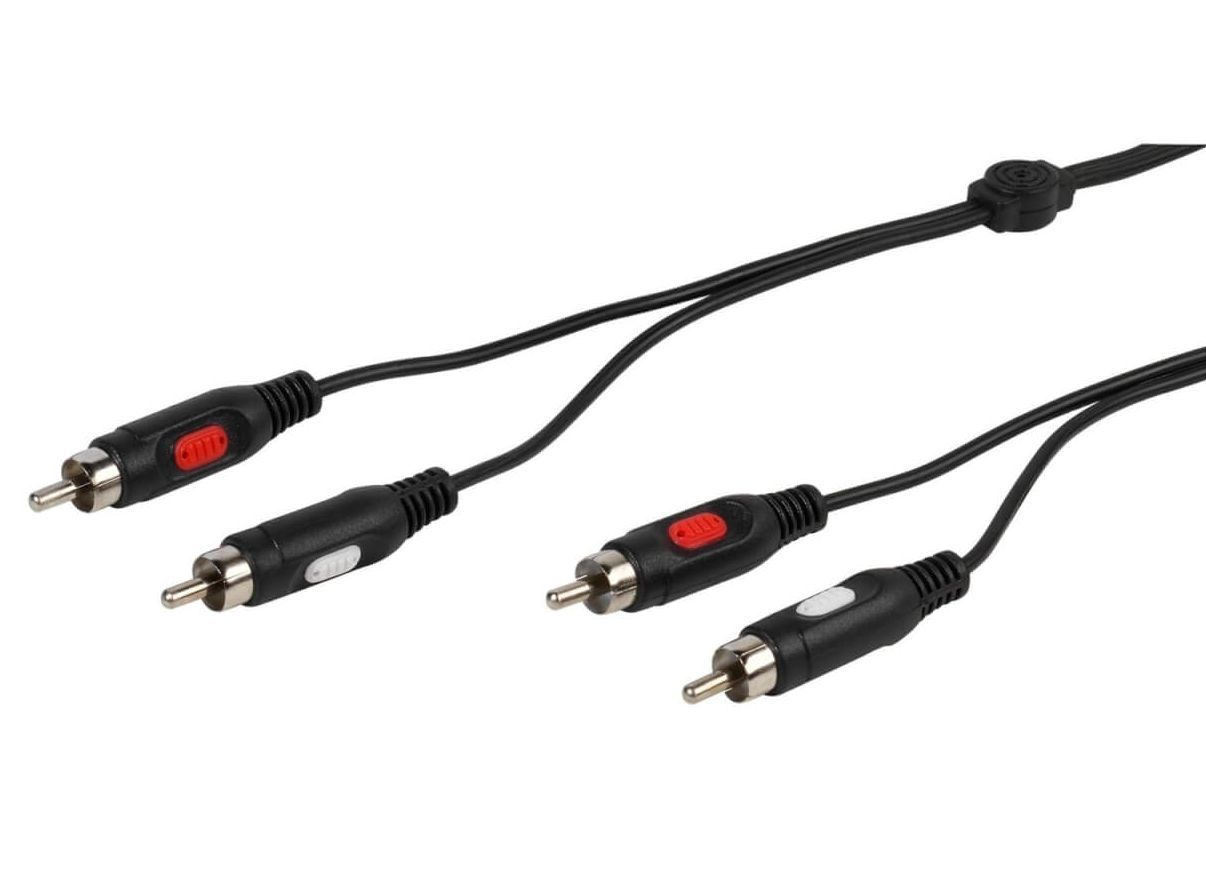 Kabel audio Vivanco 46012 RCA 1,5m Czarny