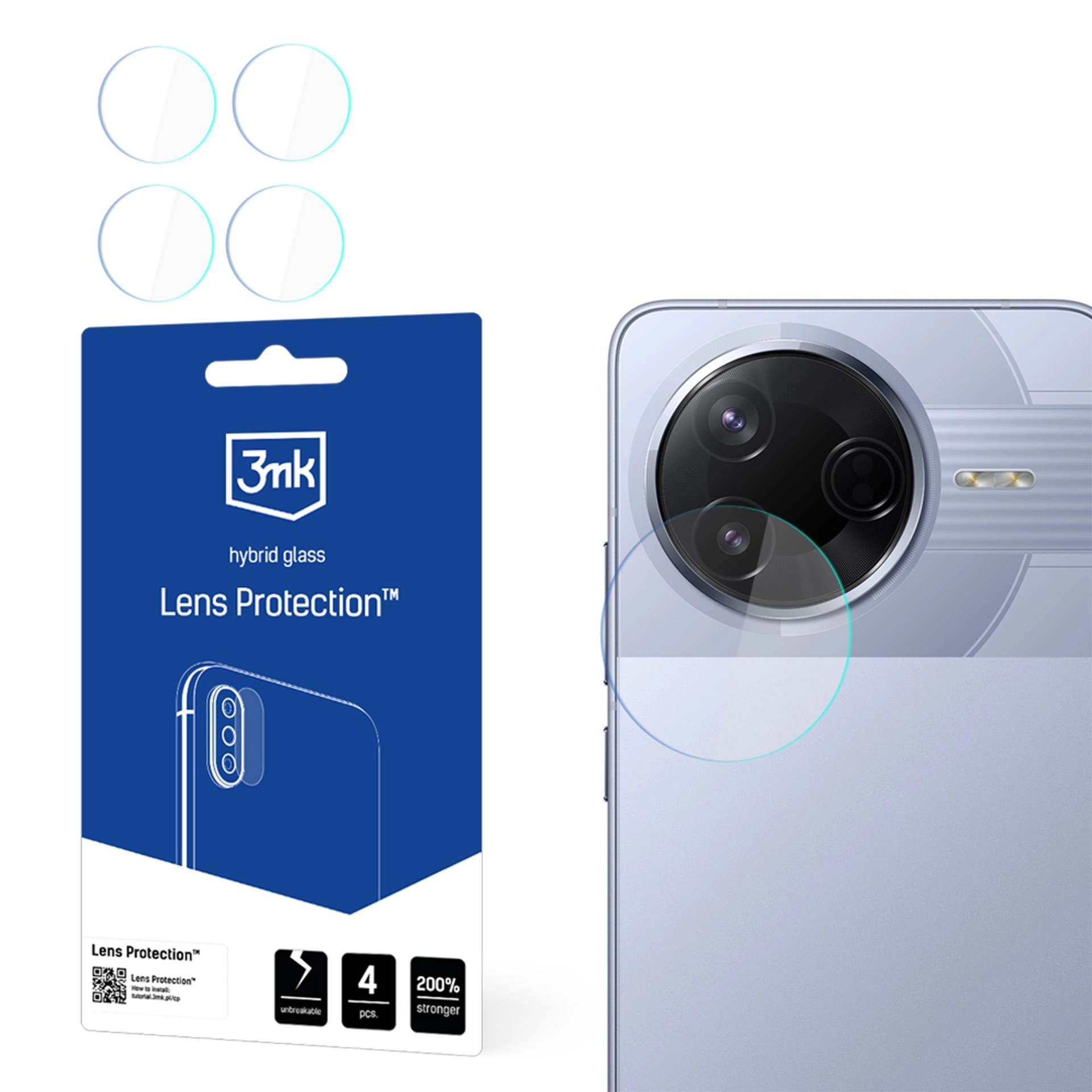 Szkło hybrydowe 3mk Lens Protection do Poco F7 Pro