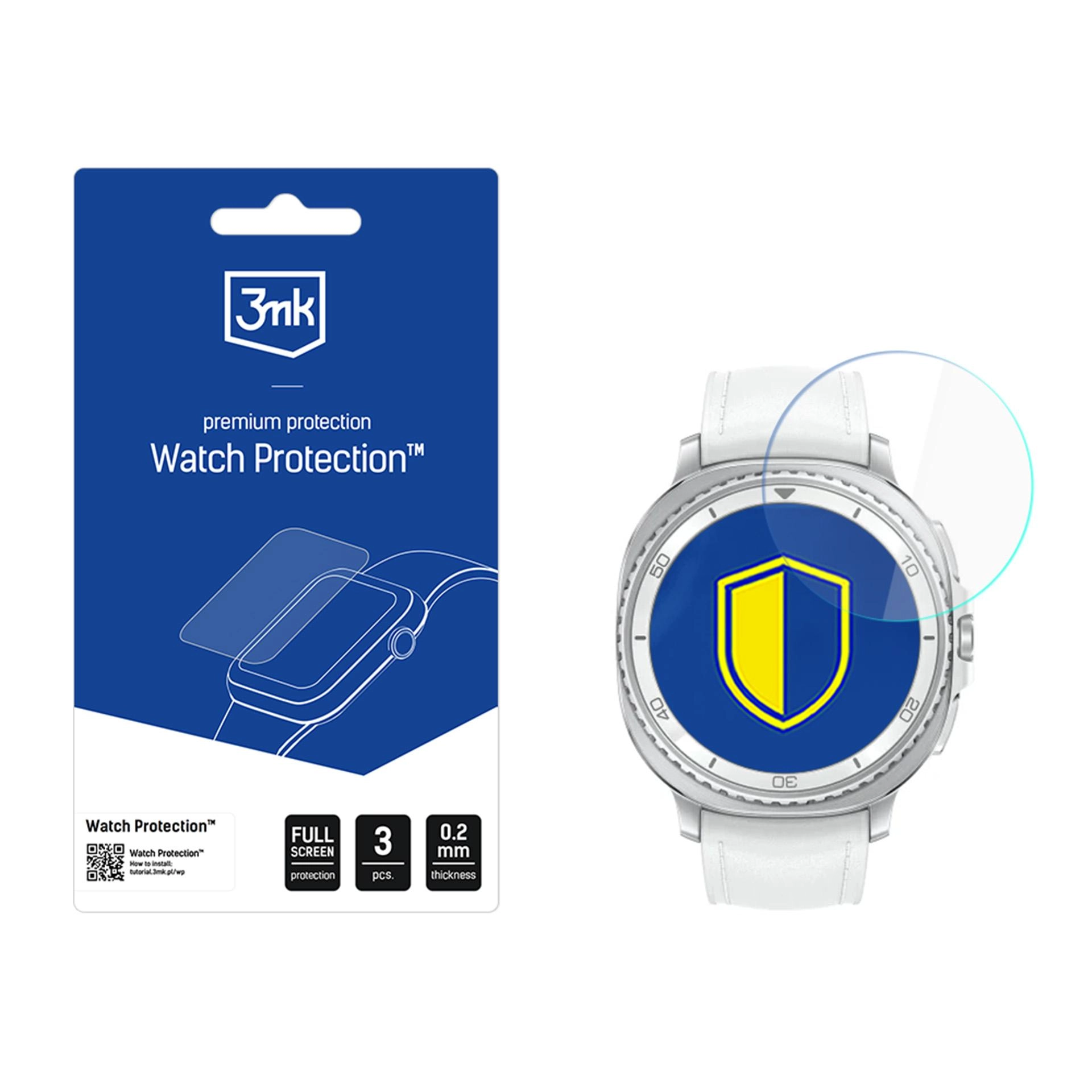 Szkło hybrydowe 3mk Watch Protection FlexibleGlass do Samsung Galaxy Watch 8 Classic