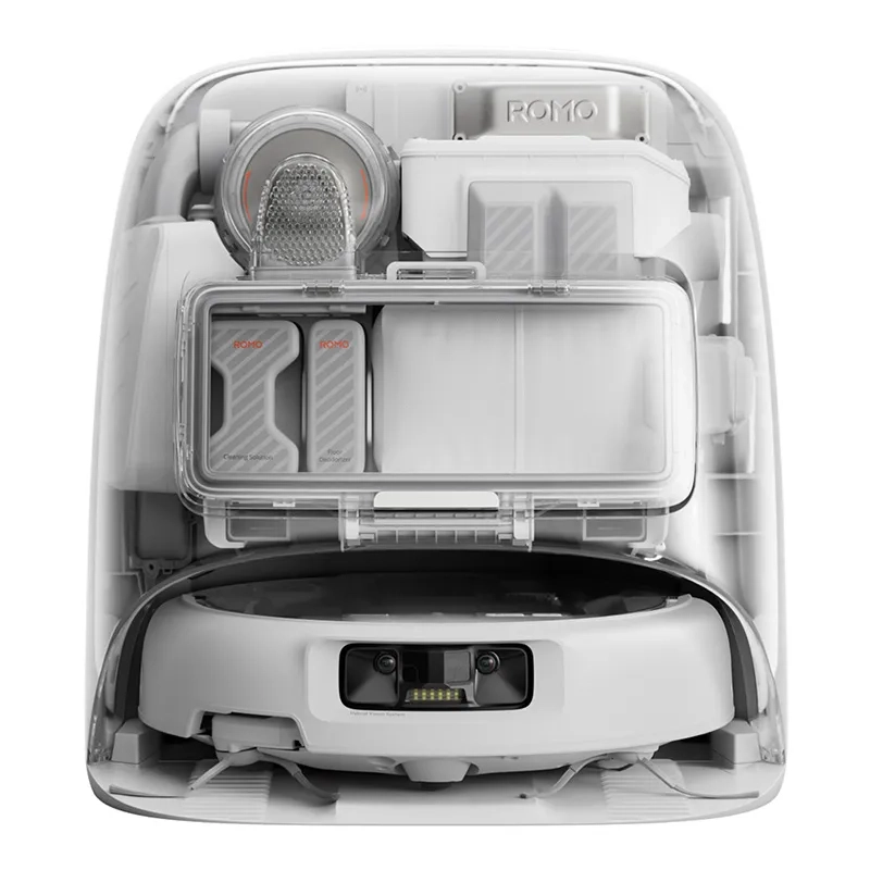 Robot sprzątający DJI Romo P Funkcja mopowania Stacja oczyszczająca Tworzenie mapy pomieszczenia 56,64dB