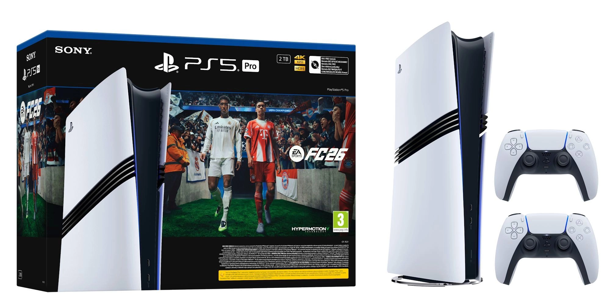Konsola Sony PlayStation 5 Pro (PS5) 2TB + Dodatkowy Pad + EA SPORTS FC 26