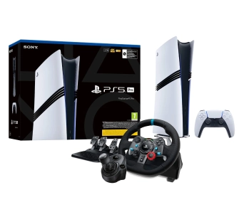 Konsola Sony PlayStation 5 Pro (PS5) 2TB + Kierownica Logitech G29 Racing Wheel + Skrzynia biegów Logitech Driving Force Shifter