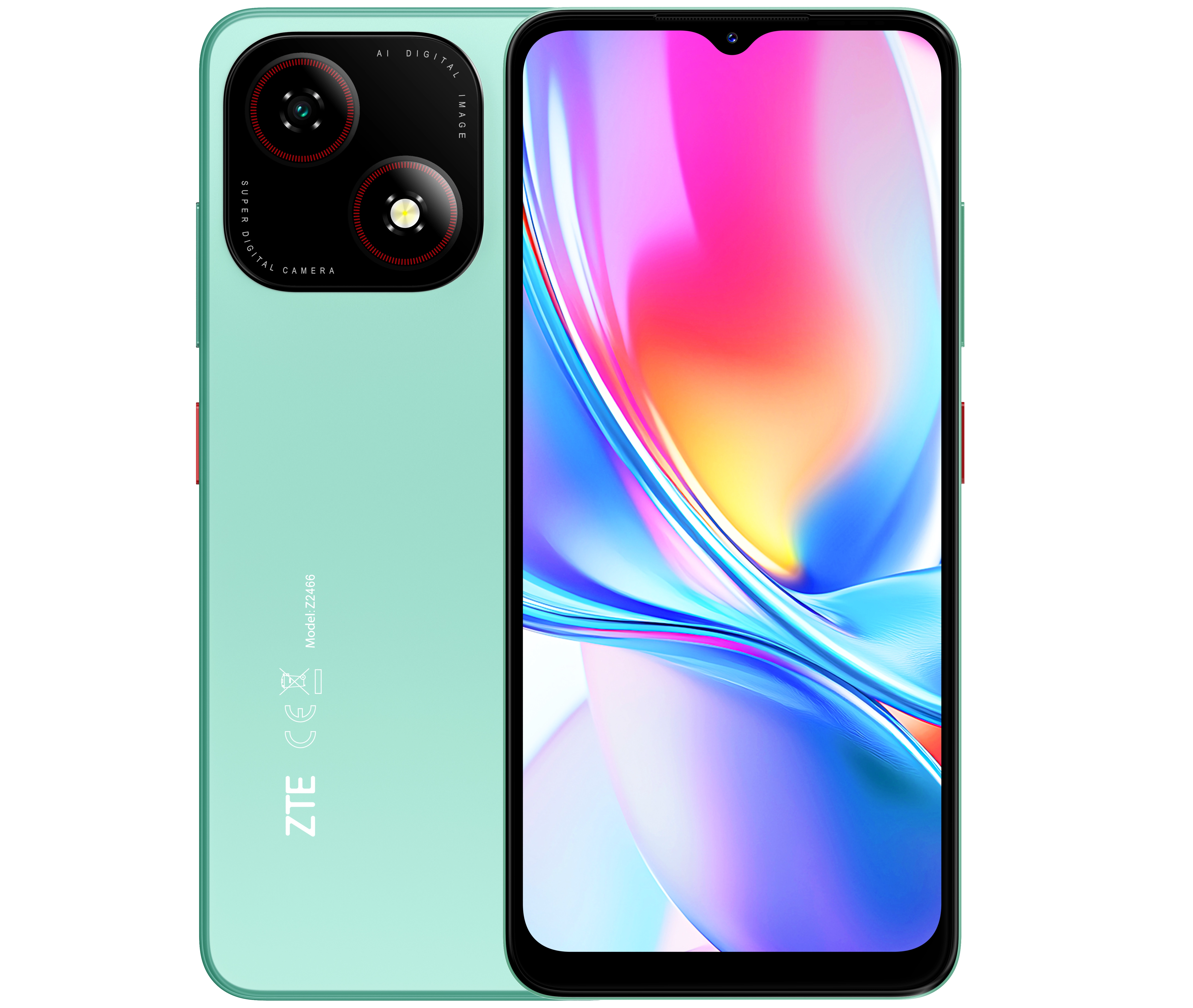 Smartfon ZTE Blade A35e 2/64GB 6,52" 60Hz 8Mpix Zielony