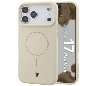 Bizon Silikonowe Soft  z MagSafe do Apple iPhone 17 Pro Max Ecru