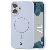 Bizon Silikonowe Soft  z MagSafe do Apple iPhone 17 Jasnoniebieski