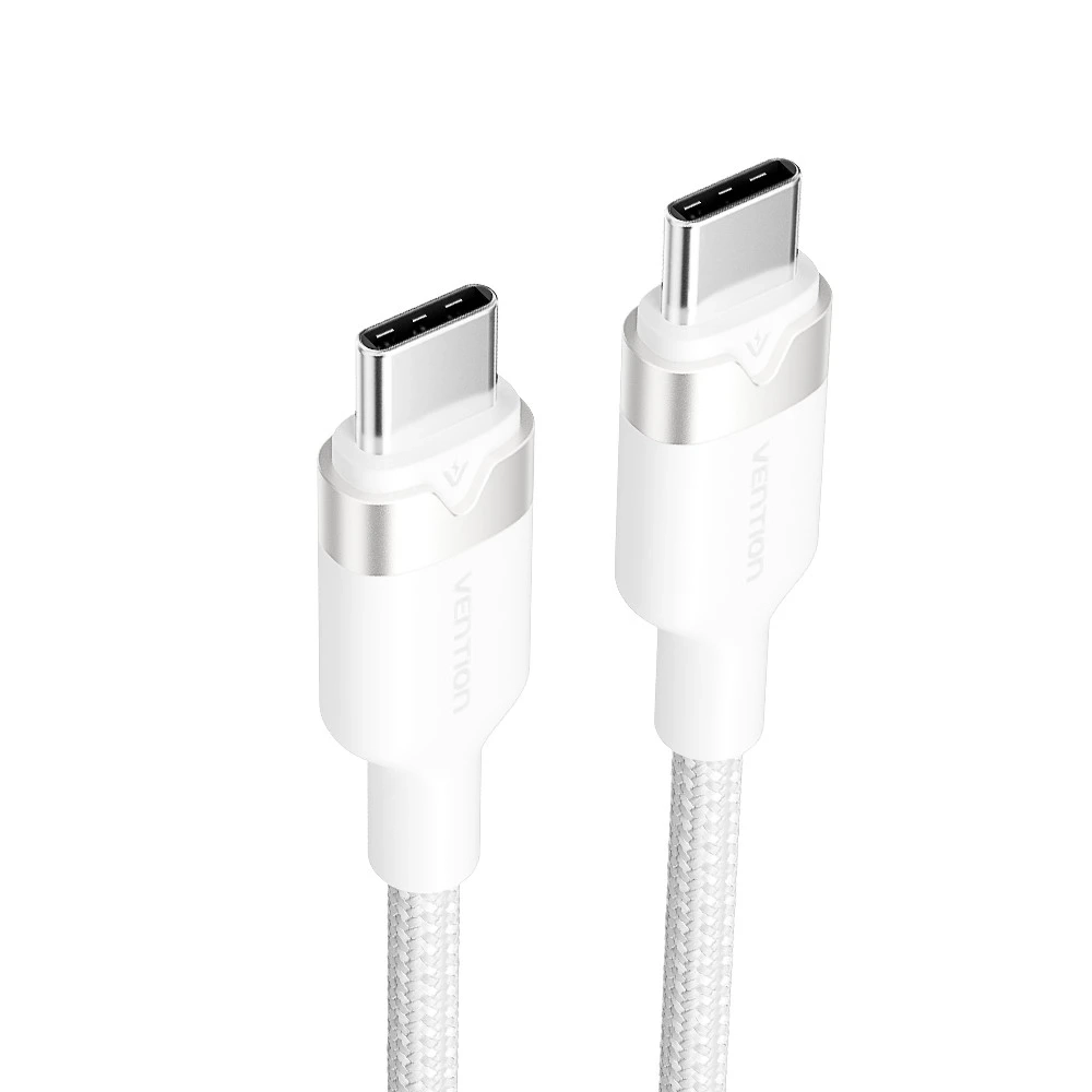 Kabel Vention USB-C do USB-C 3A 60W PD 1m Biały
