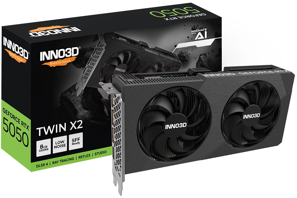 Karta graficzna Inno3D GeForce RTX 5050 Twin X2 8GB GDDR6 128bit DLSS 4