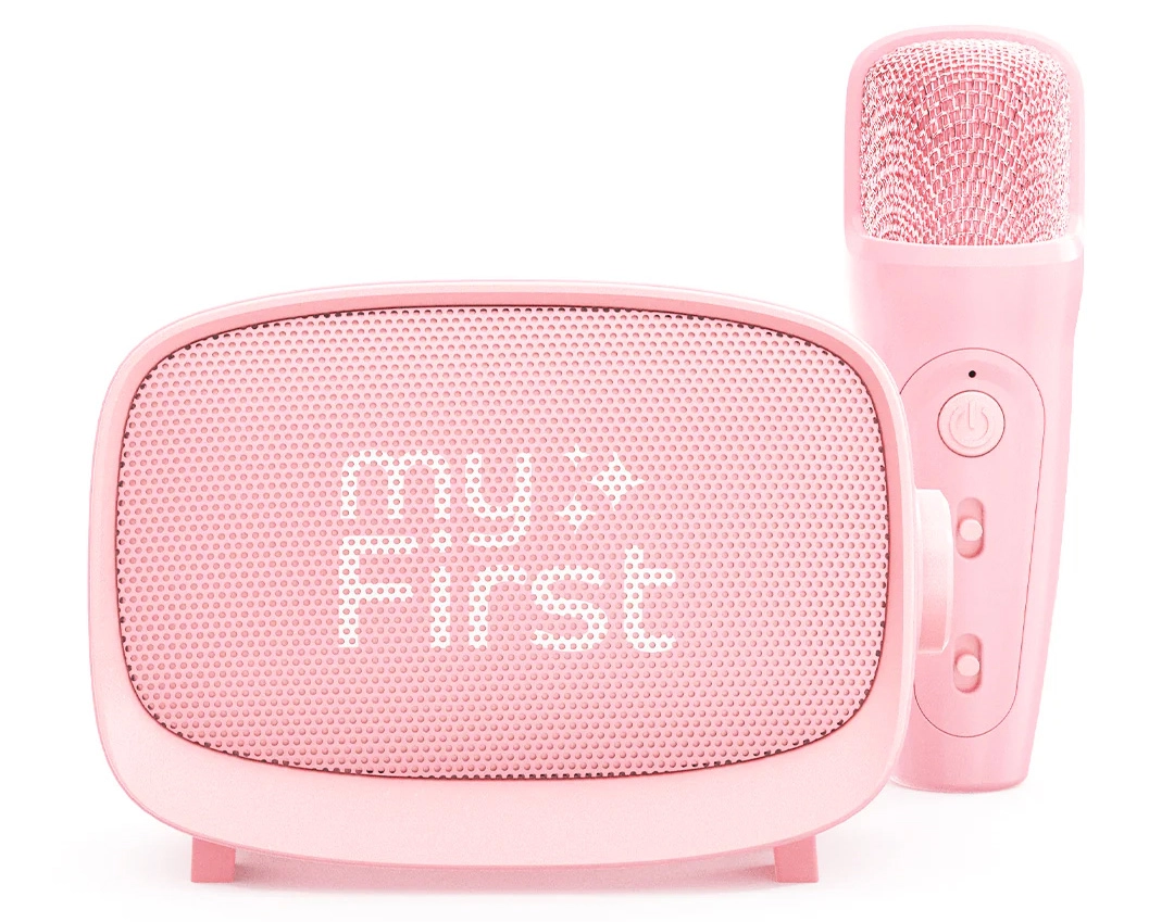 Mikrofon z głośnikiem Bluetooth myFirst Voice 2 8W Różowy