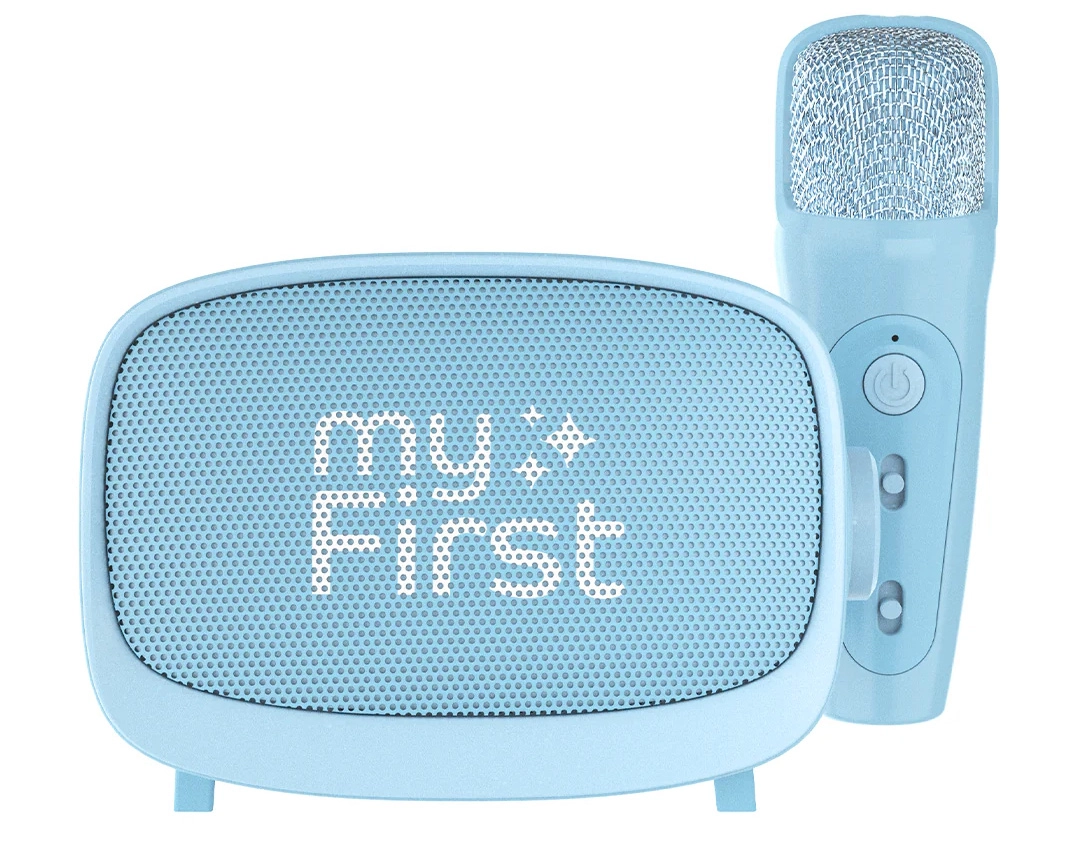 Mikrofon z głośnikiem Bluetooth myFirst Voice 2 8W Niebieski