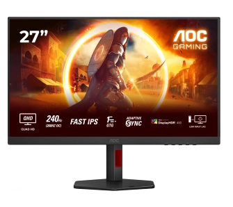 Monitor AOC Q27G4ZR 27" 2K Fast IPS 240Hz/ OC 260Hz 0,3ms MPRT Gamingowy