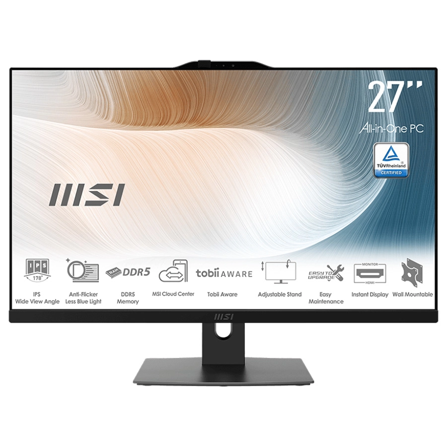 Komputer MSI Modern AM272P 1MG-1274EU Core 7 150U 27" 16GB RAM 1TB Dysk SSD Win11 Pro Czarny