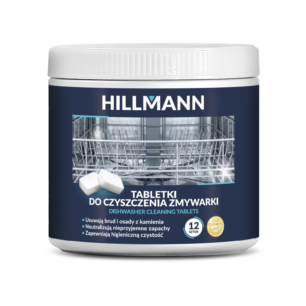 Tabletki do czyszczenia zmywarki HILLMANN 12szt.