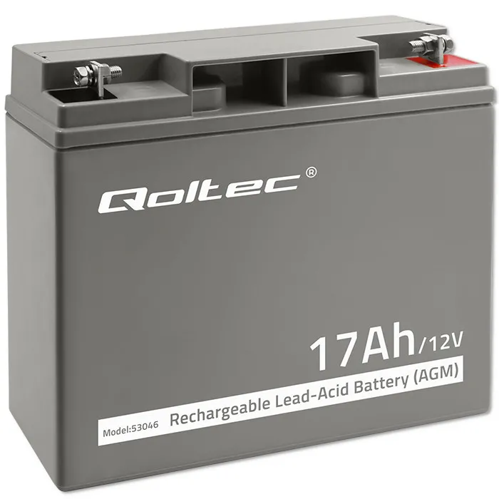Akumulator Qoltec 53046 AGM 12V 17Ah