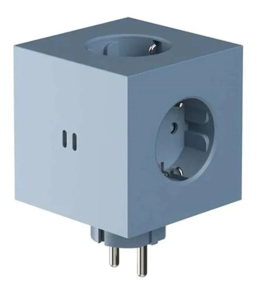 Rozgałęziacz Avolt Square 2 3 gniazda 2x USB-C Niebieski