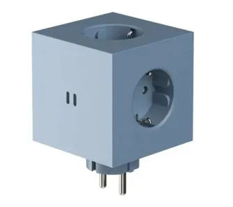 Rozgałęziacz Avolt Square 2 3 gniazda 2x USB-C Niebieski