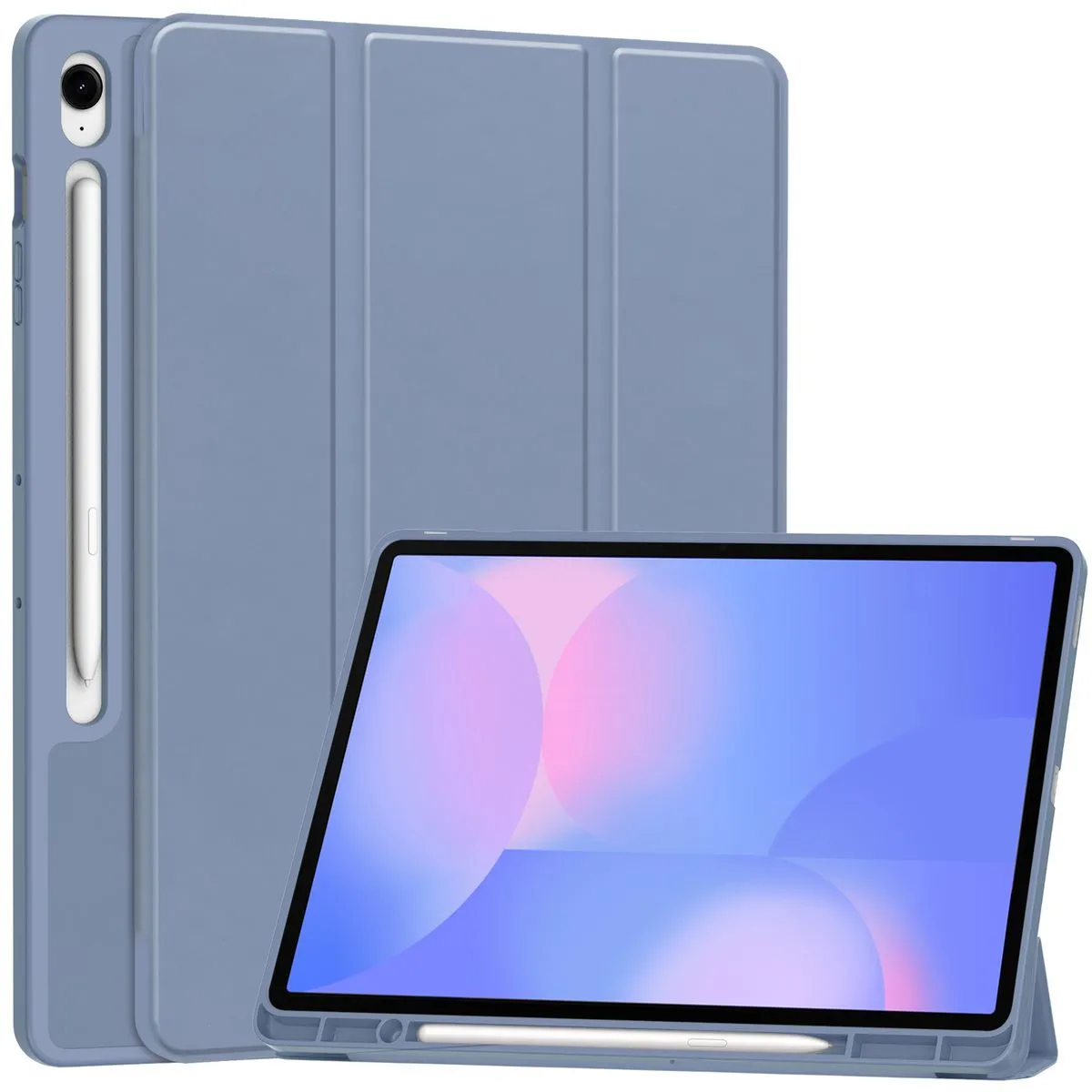 Etui na tablet Bizon Case Tab Lizard z klapką do Samsung Galaxy Tab S10 FE Plus Lawendowy