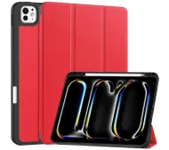 Bizon Case Tab Lizard z klapką do iPad Pro 11" 2025 / 2024 Czerwony