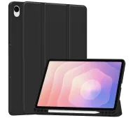 Bizon Case Tab Lizard z klapką do Samsung Galaxy Tab S11 Czarny