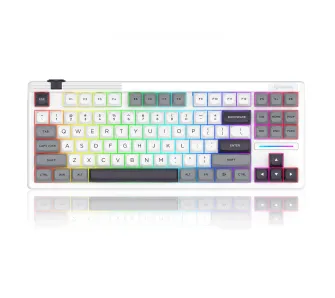 Klawiatura mechaniczna Redragon OTIM PRO K729WGB-RGB-PRO Bullet QL Biało-Szary