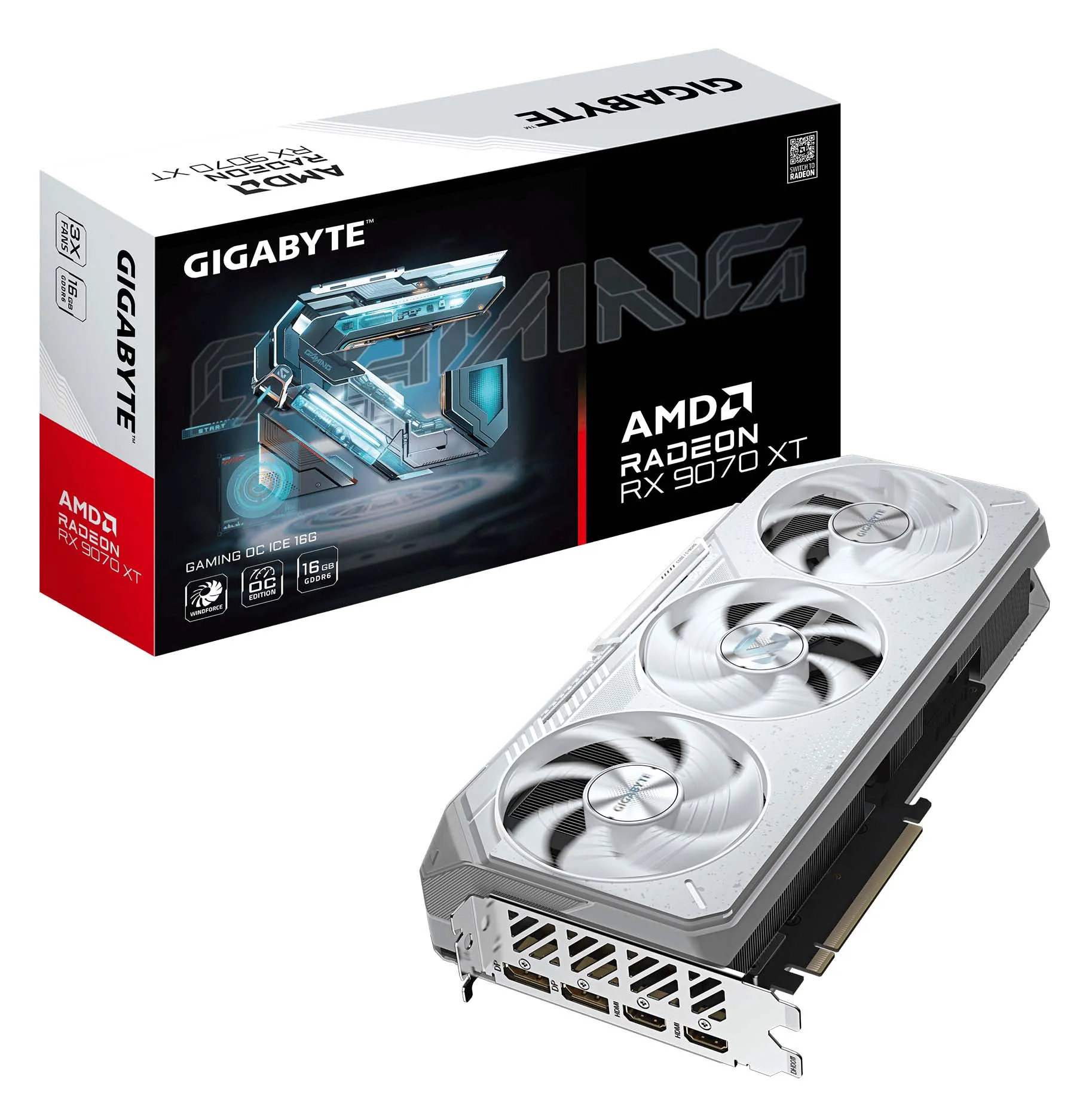 Karta graficzna Gigabyte Radeon RX 9070 XT GAMING OC ICE 16GB GDDR6 256bit FSR