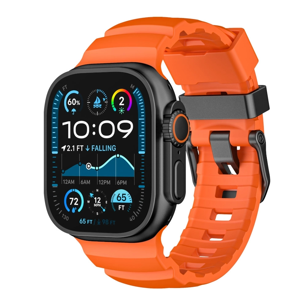Pasek Yaxo do Apple Watch Rugged Evo Sport 45/46/49mm Pomarańczowy