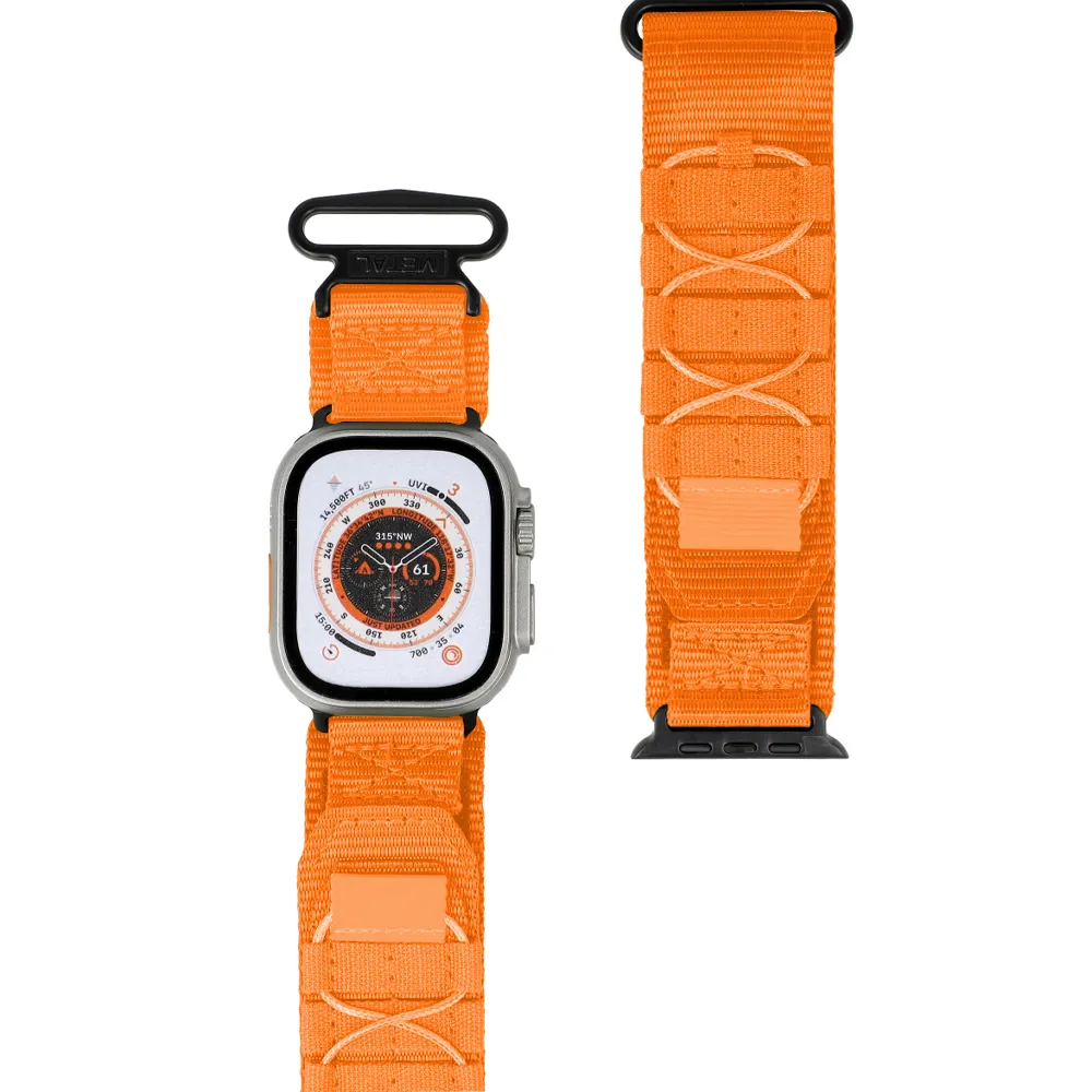 Pasek Bizon Strap Watch Adventure do Apple Watch 44/45/46/49 mm Pomarańczowy