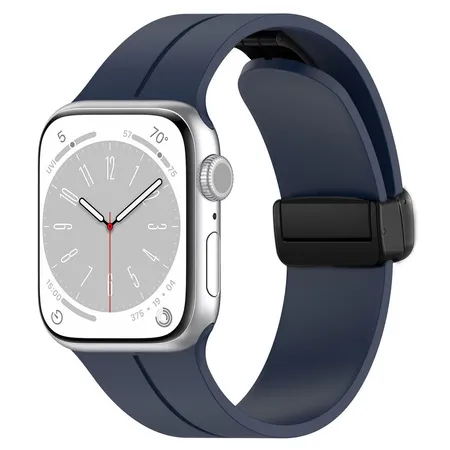 Pasek Bizon Strap Watch Silicone L do Apple Watch 38/40/41/42 mm Granatowy