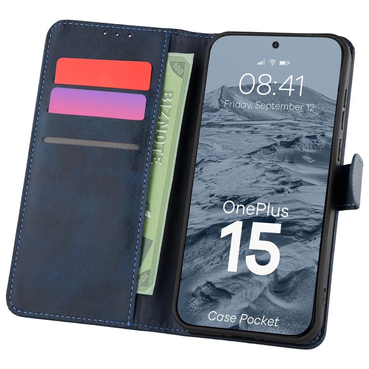 Etui Bizon Pocket do OnePlus 15 Granatowy